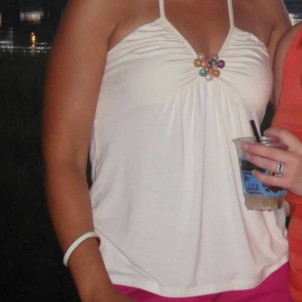 Parameter ivory halter with candy ish bead detail